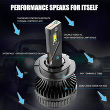 Load image into Gallery viewer, YZautolights Headlights Bulbs High/Low Beam light bulb 2PCS（D2S H7 LED) Conversion Kit