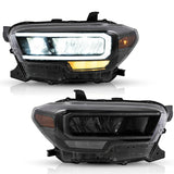 YZautolights Headlights For Toyota Tacoma Reflective bowl (2015-Up)