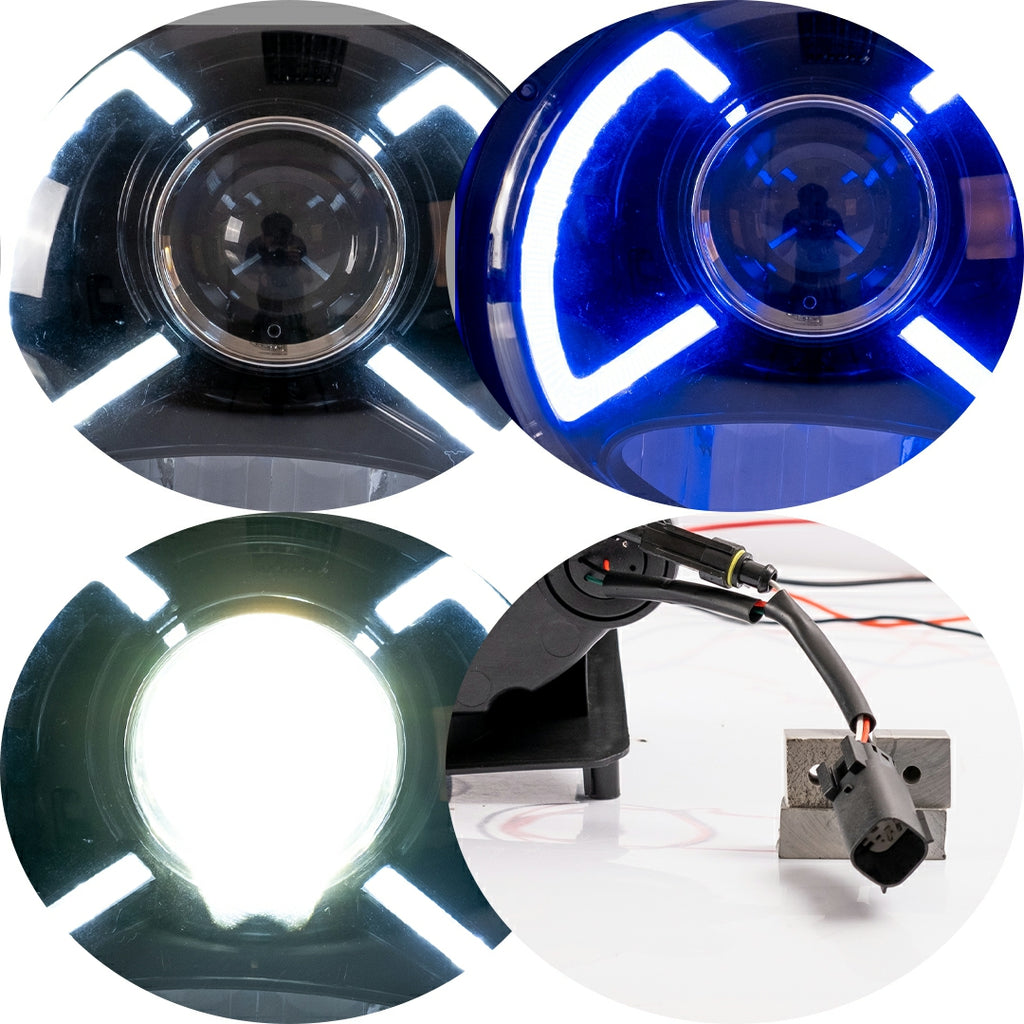 YZautolights Full LED Headlights For Jeep Wrangler (2018-Up)