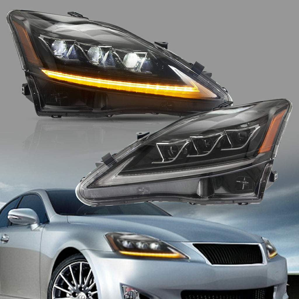 YZautolights Headlights For Lexus IS Series IS250, IS350, IS200d, IS-F (2006-2015)