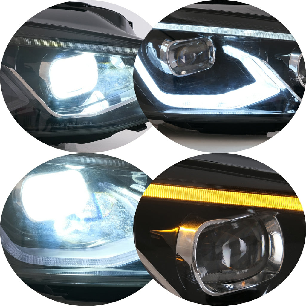 YZautolights LED Projector Headlights for Volkswagen Golf MK7 Not GTI GOLF R (2014-2019)