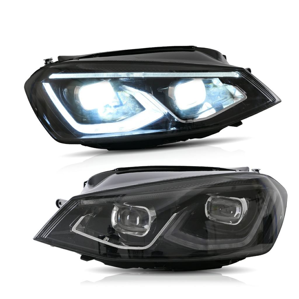 YZautolights LED Projector Headlights for Volkswagen Golf MK7 Not GTI GOLF R (2014-2019)