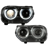 YZautolights Headlights For Dodge Challenger Q5 Dual Beam Lens (2015-2023)