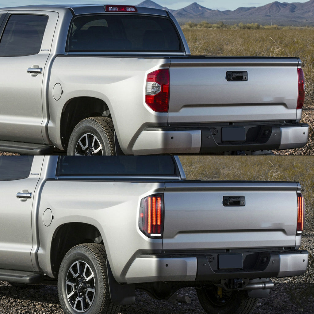 Tail Lights Toyota Tundra LED With Dynamic Welcome Lighting Clear 2014-2021